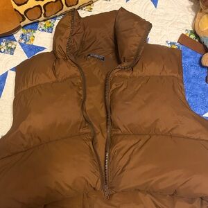 Brown Puffer Vest